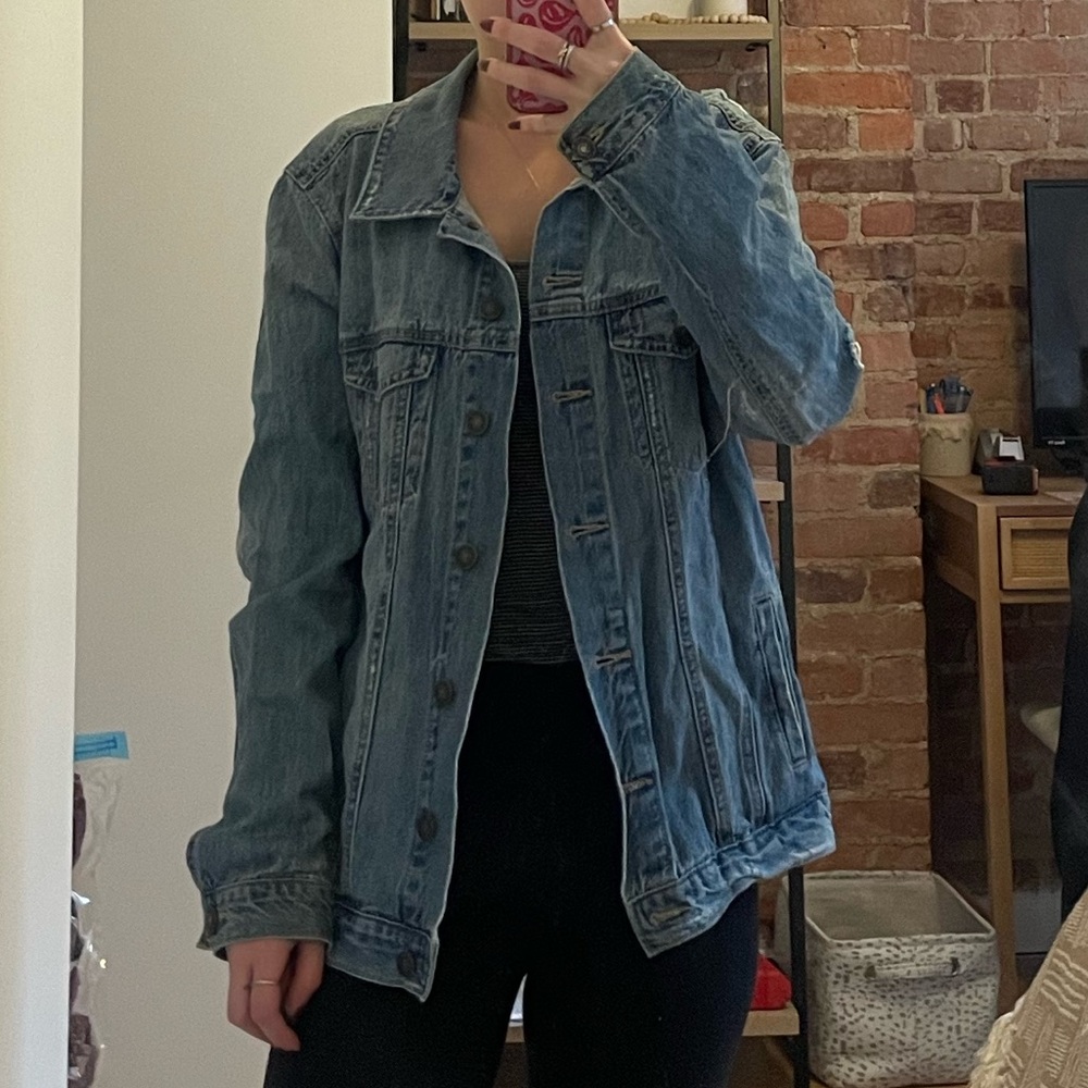 Oversized denim jacket